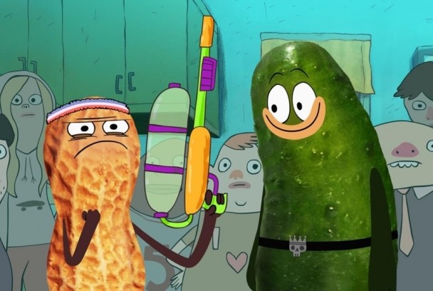 Pepinillo y cacahuete