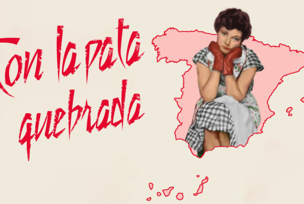 Con la pata quebrada