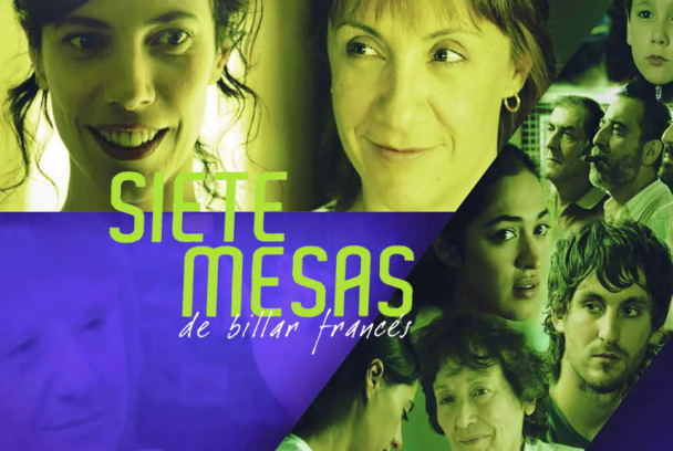 Siete mesas de billar francés