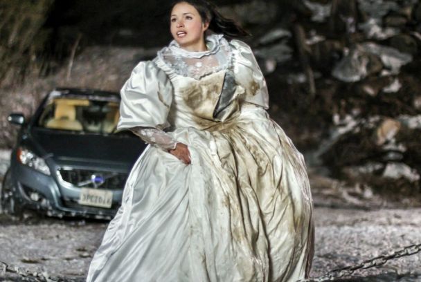 Una novia en la nieve